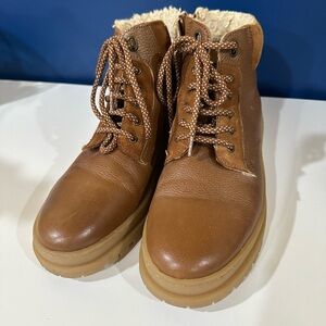 Zara boys leather hiking boots